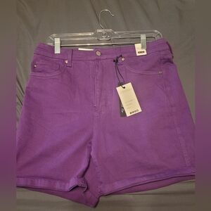 Judy Blue Women's XL Purple Tummy Control Jean Shorts